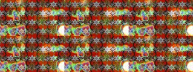 Çiçek desenli çizim. Raster illüstrasyonu. Gri ve kahverengi renkli Asya tekstili.