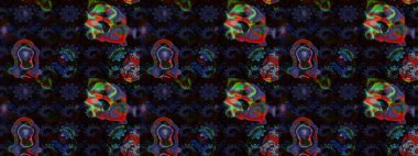 Küçük çiçekteki sevimli çiçek deseni. Raster illüstrasyonu. Tony 'nin kumaş kalıbını çiz. Modaya uygun kumaş deseni.