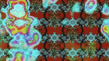 Renkli Bahar Teması eskiz kalıbı. Düz Çiçek Elementleri Tasarımı. Çiçek deseni. Raster çizimi. Güzel kumaş deseni..