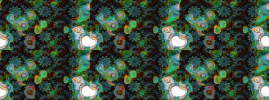 Küçük bir çiçekte eskiz deseni. Hoş bir çiçek geçmişi var. Güzel kumaş deseni. Raster illüstrasyonu.