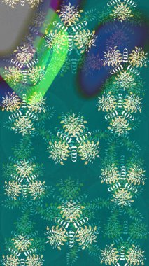 Çiçekli el çizimi çizimi deseni. Modern gösterişli mavi raster arka plan duvar kağıdı çizimi klasik çizgili iz sürme desenli çiçekler, çiçekli süsler.