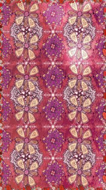 Stilize çiçek ile Seamless modeli. Süslü zentangle sorunsuz doku, soyut çiçeklerle süs. Çiçek desenli kullanılan duvar kağıdı, desen dolgularını, web sayfası arka planı için.