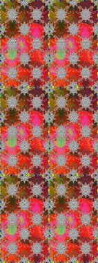 Şirin karalama çiçekleri olan kusursuz çiçek desenleri. Raster illüstrasyonu. Raster illüstrasyonu. Eskiz stili gri ve kahverengi renklerde. El yapımı çiçek ve bitki koleksiyonu.