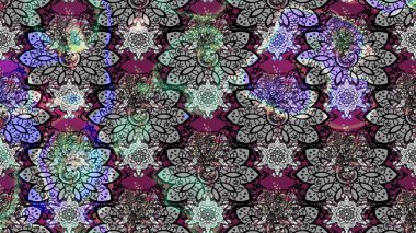 Raster illüstrasyonu. Küçük çiçekteki sevimli çiçek deseni. Çizim.