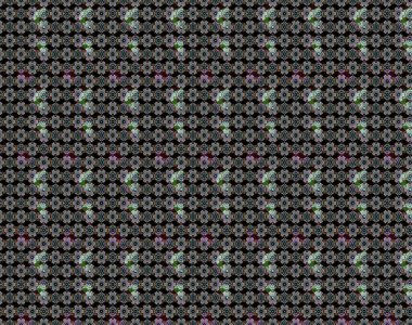 Raster düz çiçek çizim deseni. Hediye ambalaj kağıdı, tebrik kartları, posterler ve pankart tasarımı. Siyah ve gri renkte çiçekler.