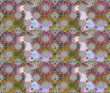 Gri ve kahverengi renkli çiçekler. Küçük çiçekte sevimli çiçek deseni var..