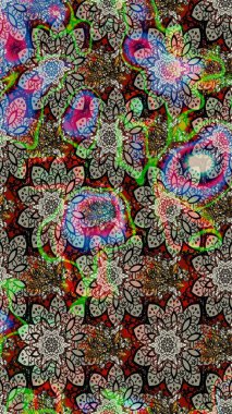 Tekstil, kumaş, kapaklar, duvar kağıtları, baskı, naylon, koleksiyon defteri, örgü, dekupaj için güzel bir eskiz. Küçük nötr çiçeklerdeki oldukça eski bir besin torbası deseni.