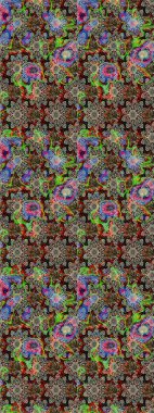 Çiçek arkaplan. Çizim raster deseni. Güzel kumaş deseni.