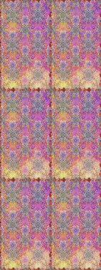 Tarafsız ve pembe renklerde çiçekler. Raster illüstrasyonunda kusursuz çiçek deseni.