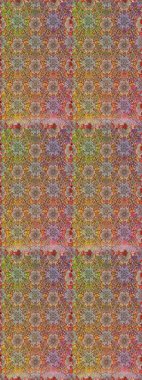 Raster illüstrasyonu. Eskiz tarzı kahverengi ve bej renklerde. Şirin karalama çiçekleri olan kusursuz çiçek desenleri. Raster illüstrasyonu. El yapımı çiçek ve bitki koleksiyonu.