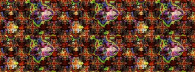 Yaz çiçekleri teması. Kahverengi ve siyah renkler. Suluboya resim taklit Raster çizimi. El çizimi, soyut ve süslü elementler. Klasik çiçekler..