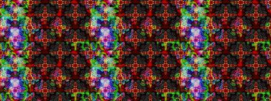 Sevimli küçük çiçek desenle. Raster resim. Çiçek desenli çiçek ve yaprakları ile.