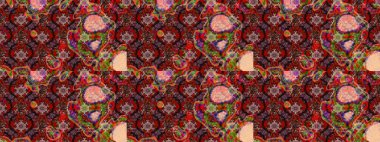 Küçük çiçekteki sevimli çiçek deseni. Raster illüstrasyonu. Çizim.