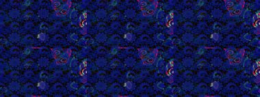 Çiçekli tebrik kartı. Suluboya çiçek buketi. Çiçek arkaplan. Doğum günü kartı ya da düğün davetiyesi. Raster illüstrasyonu. Mavi ve siyah renklerde.