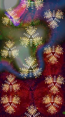 Kahverengi renkli çiçekler. Çiçekli eskiz deseni. Suluboya çizimi. El çizimi.