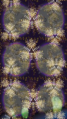 Güzel çiçek deseni. Düz Çiçek Elementleri Tasarımı. Gri renkli çiçekler. Renkli Bahar Teması çizim şablonu.