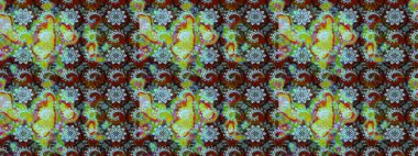 Doodle çiçekler ve dalları, otlar ve çiçekler. Elle çizilmiş. Raster resim. Güzel kumaş deseni.