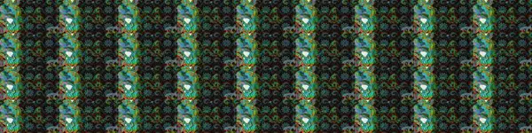 Şirin çiçekler. Çizgi çizimi kalıbı. Raster Moda kumaş deseni.