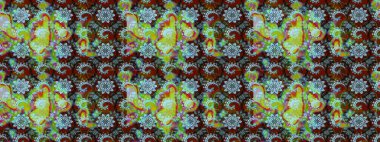 Doodle çiçekler ve dalları, otlar ve çiçekler. Elle çizilmiş. Raster resim. Güzel kumaş deseni.