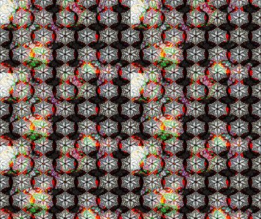 Raster deseni. Sanat, çiçeklere ilham verir ve arka plan bırakır. Karalama çiçekleri çizim kalıbı. Siyah el çizimi desen.