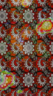 Botanik çizim kalıbı. Organik elementler. Suluboya etkisi. Raster deseni.