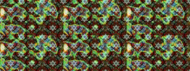 Raster suluboya çiçek deseni, narin çiçekler, yeşil ve kahverengi çiçekler, tebrik kartı şablonu. Güzel kumaş deseni.