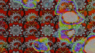 Gömlek, arka plan modelini çiz. Gri ve kahverengi renkli çiçekler. Tropik çiçekler.