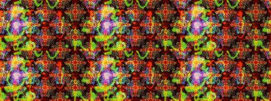 Yapraklı çiçekler ve papatya çiçekli siyah ve kahverengi renkler. Raster - stok. Taslak arkaplan deseni.