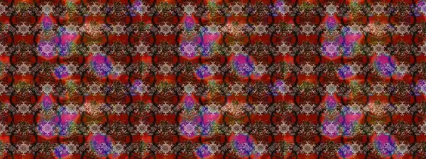 Raster Illustrasyon 'daki Çiçek Deseni' nin son moda çizimi. Kahverengi ve kırmızı renkte çiçekler. Renkli Yaz Temalı eskiz kalıbı. Düz Çiçek Elementleri Tasarımı.