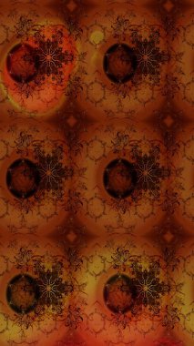 Raster illüstrasyonundaki çiçek desenli çizim. Düz Çiçek Elementleri Tasarımı. Renkli Bahar Teması eskiz kalıbı. Süslü kumaş deseni.