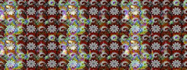 Raster suluboya çiçek deseni, narin çiçekler, gri ve kahverengi çiçekler, tebrik kartı şablonu. Raster Güzel kumaş deseni.