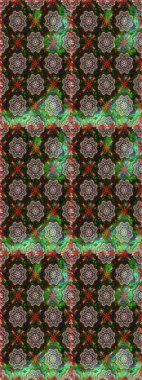 Renkli Bahar Temalı Kusursuz Arkaplan. Düz Çiçek Elementleri Tasarımı. Gri ve yeşil renkli çiçekler. Çiçeksiz desenli arka plan, yaz çiçekleri..