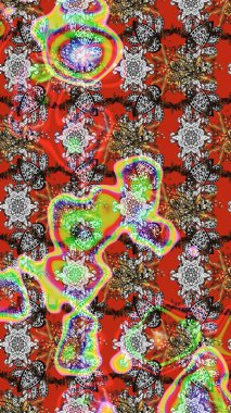 Millefleur 'lar. Küçük gri ve kırmızı renkte güzel bir besin torbası deseni, çiçekler. Tekstil, kumaş, kapaklar, duvar kağıtları, baskı, paket, koleksiyon defteri, örgü, dekupaj için çiçek arkaplanı..