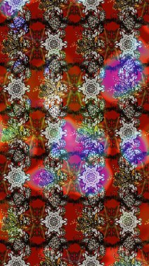 Fantezi çiçekli eskiz deseni, doğal duvar kağıdı, çiçek desenli kıvrım çizimi. Paisley el çizimi elementler. Ev dekoru.