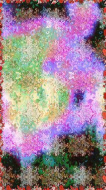 Süslü, dikişsiz, soyut çiçeklerle süslenmiş. Çiçek deseni duvar kağıdı, desen dolguları ve web sayfası arka planı için kullanılabilir. Şekillendirilmiş çiçeklerle kusursuz desen.