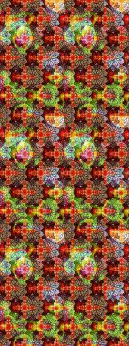 Flower eskiz arka planı. Çiçek deseni. Raster illüstrasyonu. Şatafatlı bahar bahçesi dokusu.