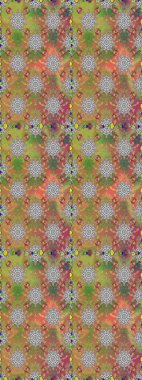 Kusursuz çiçek deseni. Raster illüstrasyonu. Renkli Bahar Temalı Kusursuz Arkaplan. Güzel kumaş deseni. Asya tekstil tarzında. Düz Çiçek Elementleri Tasarımı.