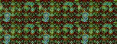 Süslü kumaş deseni. Raster deseni. Çiçekli çiçek deseni, suluboya..