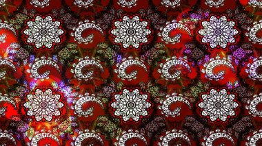 Çiçekleri, deniz kabukları, mandalaları ve suluboya efektleriyle donanma geçmişi. Yatak çarşafları, ceket, paket tasarımı, kumaş ve moda kavramları için tekstil baskısı. Çizim kalıbı etnik tasarım.