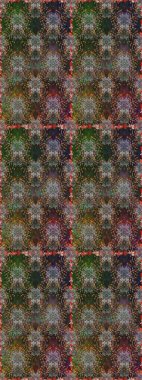 Renkli Yaz Temalı Kusursuz Arkaplan. Gri ve kahverengi renkli çiçekler. Düz Çiçek Elementleri Tasarımı. Sevimli çiçek raster deseni.