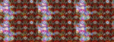 Nakış desenli çiçek deseni. Renkli grunge, soyut arkaplanı kolonya ve kırmızı çiçeklerle süslüyor. İzler, kumaş, duvar kağıtları, tekstil için raster dokusu.