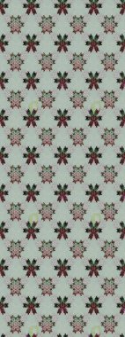 Arkaplan dokusu, duvar kağıdı, çiçek temalı gri renkler. Kabile sanatı boho baskısı, klasik çiçek arkaplanı. Soyut etnik raster çizim kalıbı.