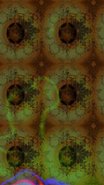 Kahverengi renkli çiçekler. Düz Çiçek Elementleri Tasarımı. Raster illüstrasyonundaki çiçek desenli çizim. Renkli Bahar Teması çizim şablonu.