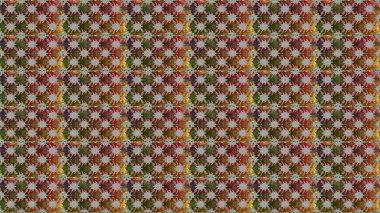 Kahverengi ve gri renkli çiçekler. Küçük çiçekte sevimli çiçek deseni var..