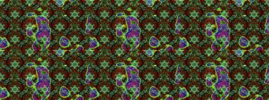 Manzaralı çiçek deseni. Çiçek kompozisyonu, el boyası, hassas şablon. Üst manzara, yumuşak yeşil ve kahverengi renkli. Sevgililer günü ve tebrik kartı konsepti için şık bir davet.