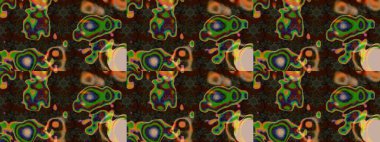 Çiçek desenli eskiz, yaz çiçekleri. Kahverengi ve gri renkli çiçekler. Renkli Bahar Teması eskiz kalıbı. Düz Çiçek Elementleri Tasarımı.