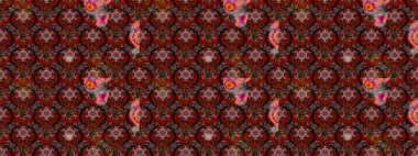 Anti-stres için soyut örnek sayfası. Raster illüstrasyonu. Kahverengi ve kırmızı renklerde.