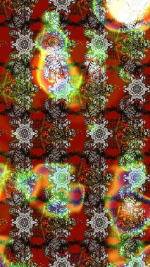 Renkli Bahar Teması eskiz kalıbı. Düz Çiçek Elementleri Tasarımı. Parlak arkaplan eskiz desenli çiçekli fantezi tasarımı.