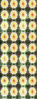 Raster hisseleri. Eskiz arkaplan modeli. Çiçekler yeşile. Suluboya, elle çizilmiş.