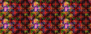 Raster illüstrasyonu. Nazik, yaz çiçekleri kahverengi ve kırmızı renklerde. Küçük çiçekteki sevimli çiçek deseni. Raster deseni.